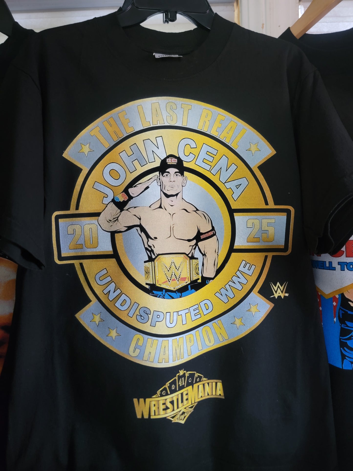John Cena the last real Undisputed champion ON SHAKA HEAVYWEIGHT GARMET DYED T SHIRT "WRESTLING