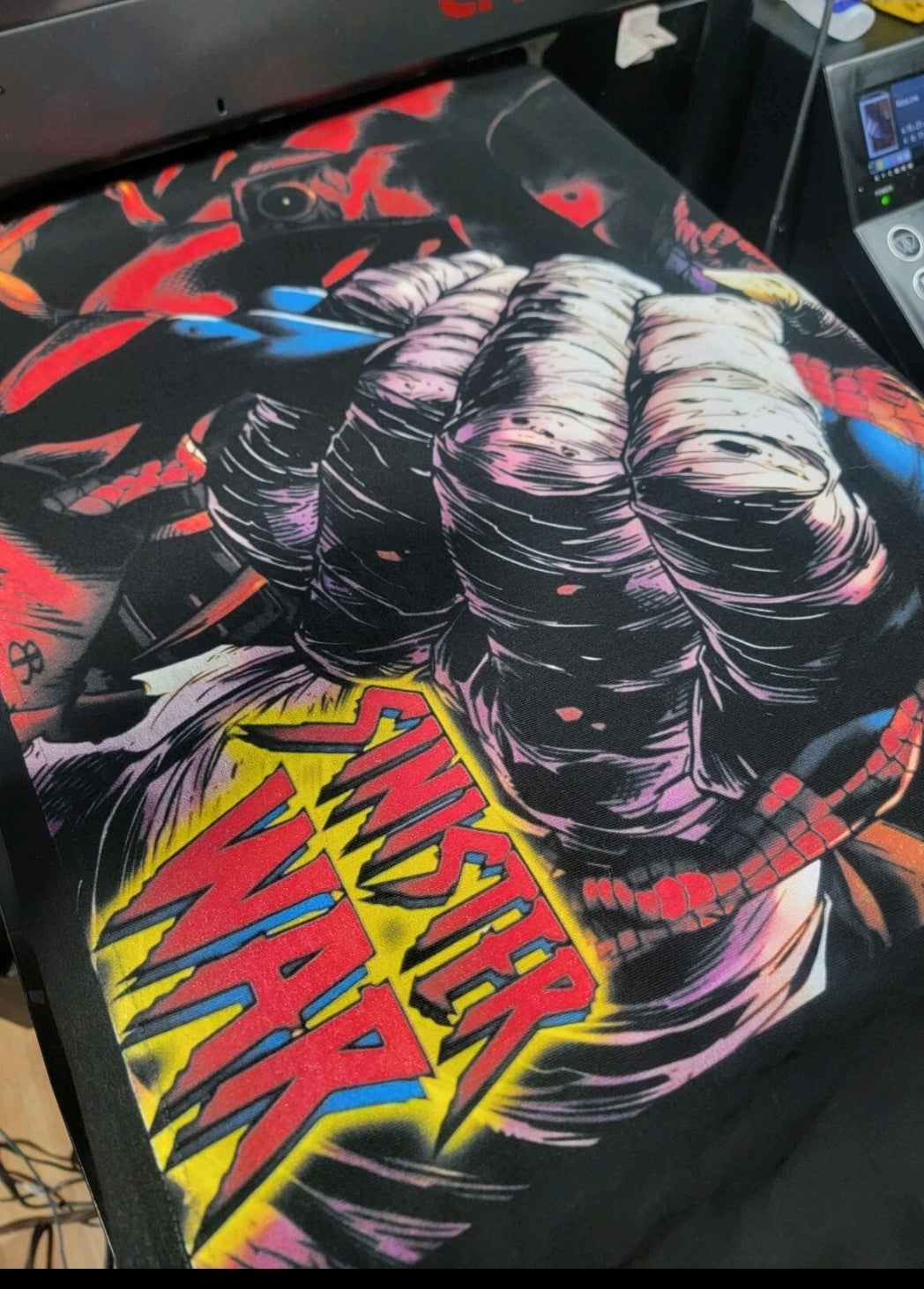 SPIDERMAN SINISTER WAR ON SHAKA HEAVY GARMET DYED T