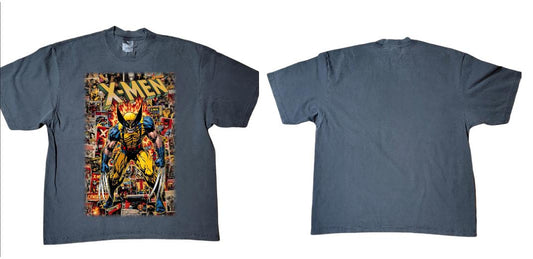 SHAKA HEAVYWEIGHT GARMET DYED SHADOW GREY "CLICK TO CUSTOMIZE" "UPLOAD IMAGES"