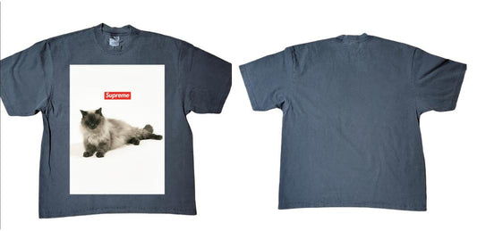 SHAKA HEAVYWEIGHT GARMET DYED SHADOW GREY "CLICK TO CUSTOMIZE" "UPLOAD IMAGES"