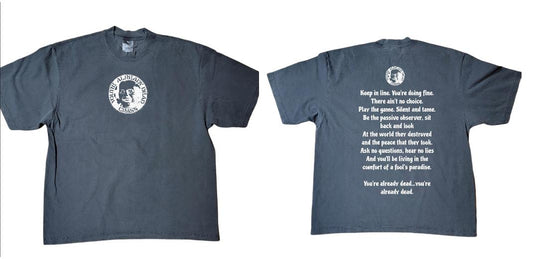 SHAKA HEAVYWEIGHT GARMET DYED SHADOW GREY "CLICK TO CUSTOMIZE" "UPLOAD IMAGES"
