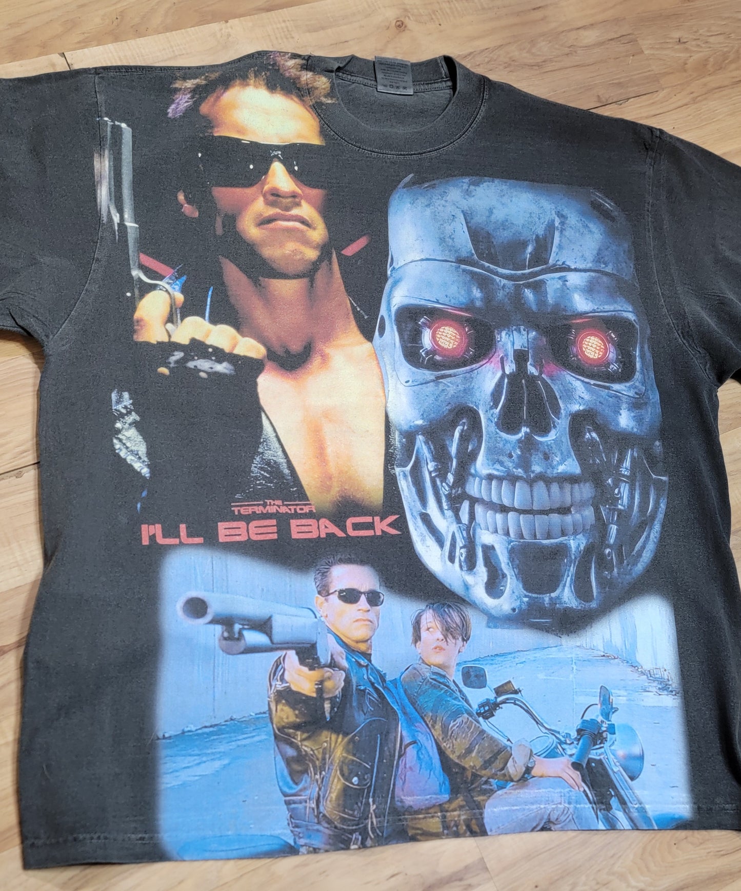 TERMINATOR AOP ON SHAKA HEAVYWEIGHT GARMET DYED T SHIRT