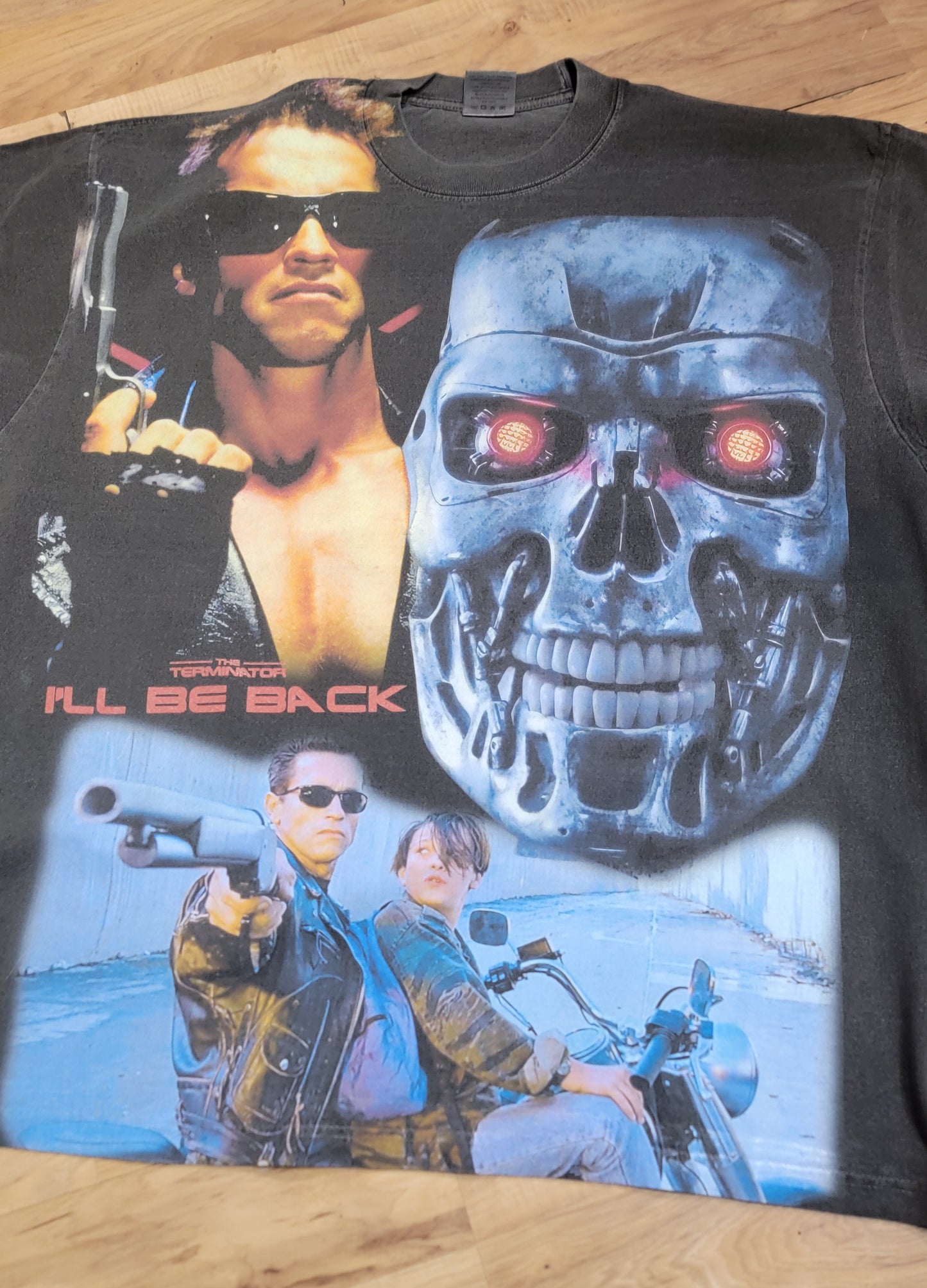 TERMINATOR AOP ON SHAKA HEAVYWEIGHT GARMET DYED T SHIRT