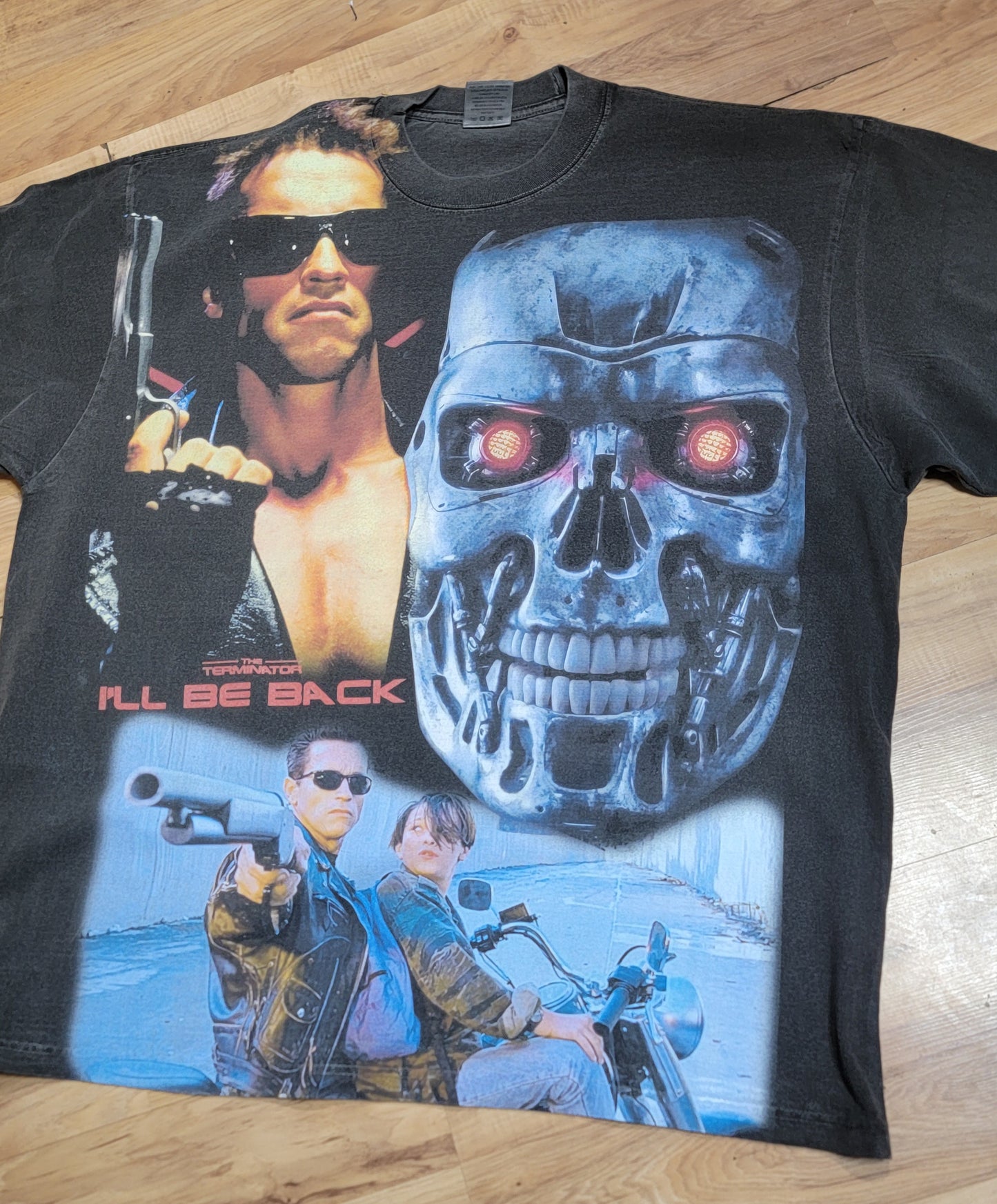 TERMINATOR AOP ON SHAKA HEAVYWEIGHT GARMET DYED T SHIRT