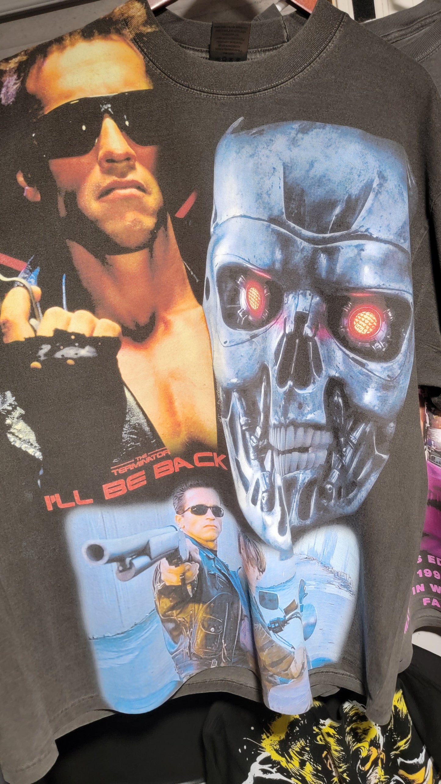 TERMINATOR AOP ON SHAKA HEAVYWEIGHT GARMET DYED T SHIRT