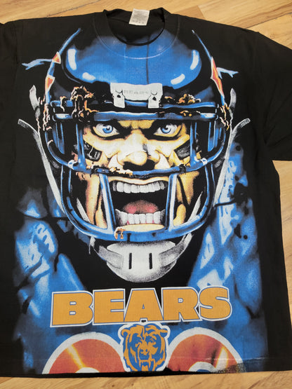 BEARS JUMBO PRINT ON SHAKA HEAVY GARMET DYED T SHIRT