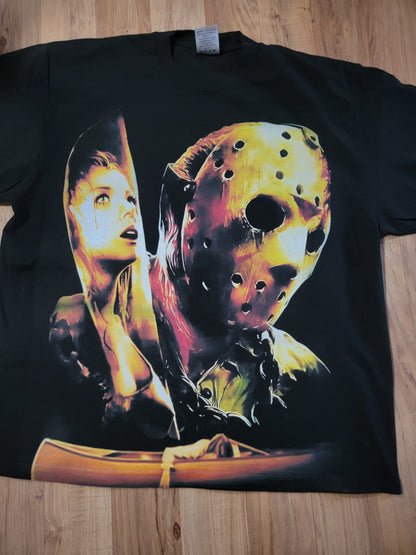 JASON T SHIRT ON SHAKA HEAVYWEIGHT GARMET DYED T SHIRT "HORROR"