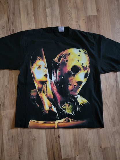 JASON T SHIRT ON SHAKA HEAVYWEIGHT GARMET DYED T SHIRT "HORROR"