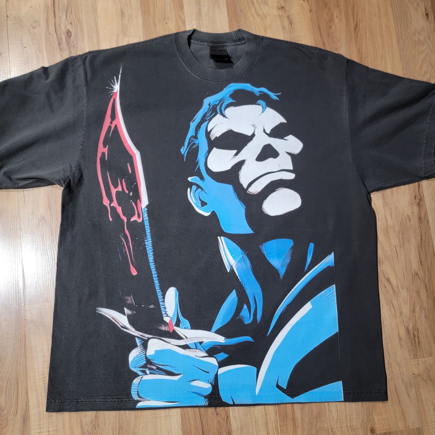 PUNISHER OVERSIZED PRINT ON SHAKA HEAVY GARMET DYED T