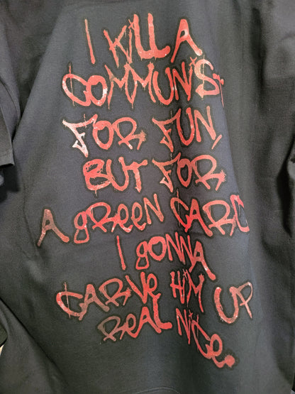 SCAREFACE ON SHAKA HEAVYWEIGHT GARMET DYED T SHIRT "MOVIE"