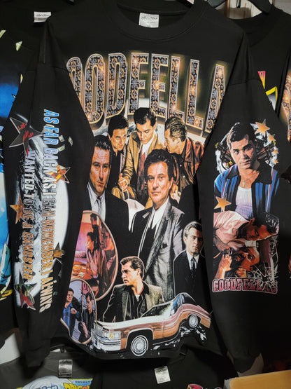 GOODFELLAS LONG SLEEVE ON SHAKA HEAVYWEIGHT T SHIRT "Movie"
