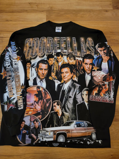 GOODFELLAS LONG SLEEVE ON SHAKA HEAVYWEIGHT T SHIRT "Movie"