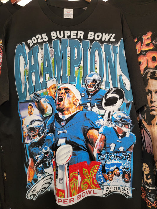 PHILADELPHIA EAGLES SYPERBOWL CHAMPIONS ON SHAKA HEAVY( GIANT PRINT!!!)