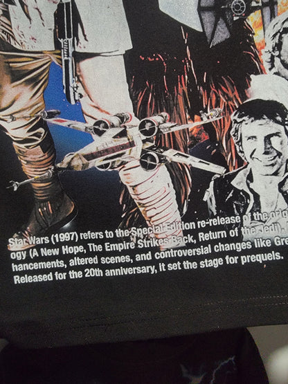 STARWARS 1997 RE-RELEASE T SHIRT ON SHAKA HEAVY " movie