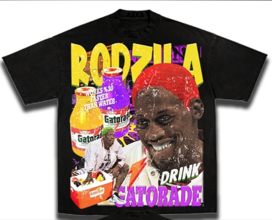 RODMAN GATORADE (FRONT HIT) ON SHAKA HEAVYWEIGHT GARMET DYED T SHIRT
