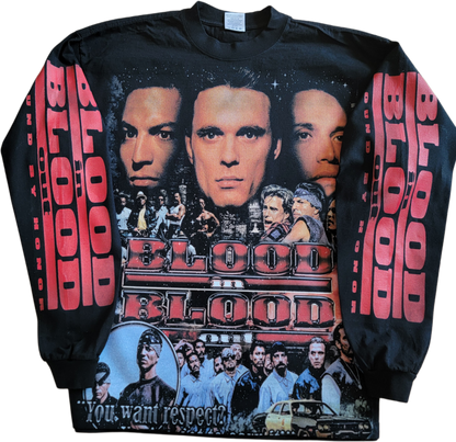 blood in blood out long sleeve on shaka garmet dyed heavyweight "movie"