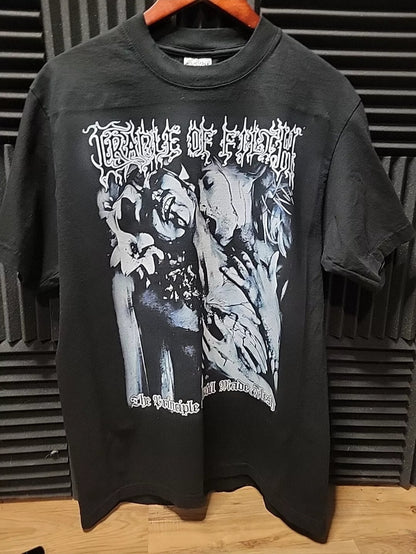 CRADLE OF FILTH T SHIRT ON SHAKA HEAVY GARMET DYED MODERN