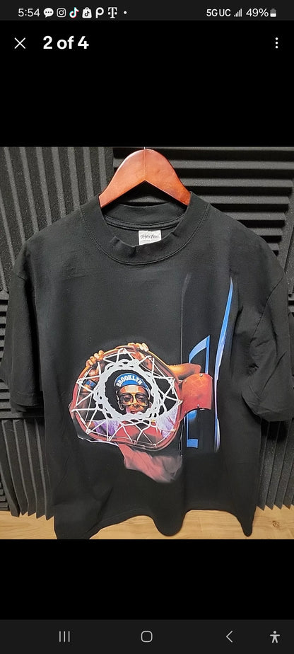 RETRO SPIKE LEE ON SHAKA SUPERMAX HEAVYWEIGHT GARMET DYED T SHIRT