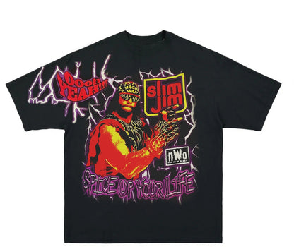 MACHO MAN NWO SLIM JIM SHIRT " MODERN" WRESTLING