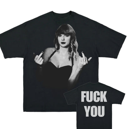 TAYLOR SWIFT F@$K YOU ON SHAKA HEAVYWEIGHT GARMET DYED T SHIRT