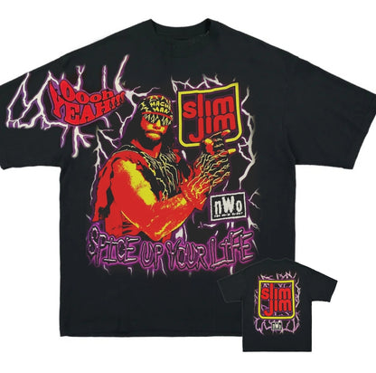 MACHO MAN NWO SLIM JIM SHIRT " MODERN" WRESTLING