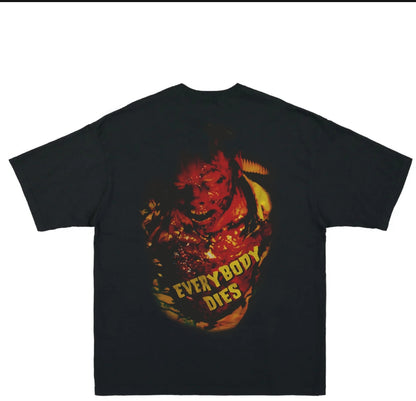 HOUSE OF A 1000 CORPSES ON A SHAKA HEAVYWEIGHT GARMET DYED T SHIRT " MODERN