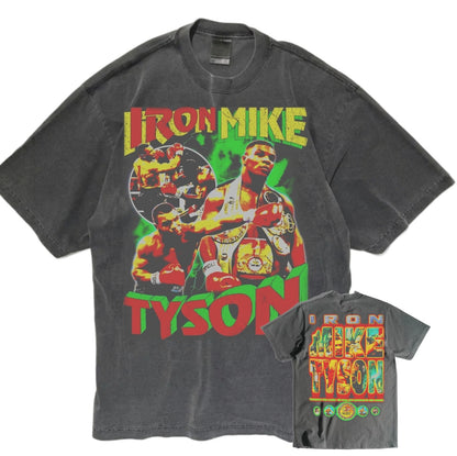 MIKE TYSON ON SHAKA HEAVYWEIGHT GARMET DYED T SHIRT " MODERN
