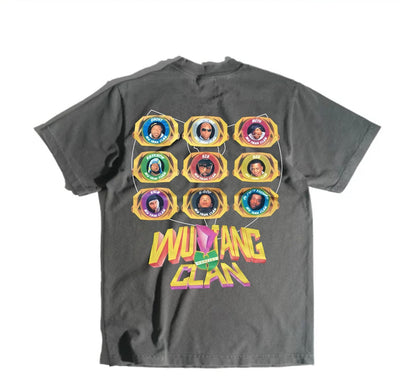 WU RANGERS ON A SHAKA HEAVYWEIGHT GARMET DYED T SHIRT "MODERN"