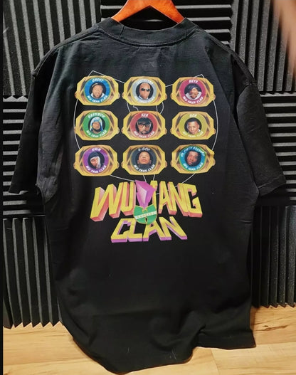 WU RANGERS ON A SHAKA HEAVYWEIGHT GARMET DYED T SHIRT "MODERN"