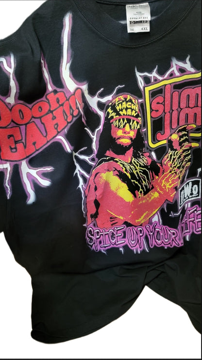 MACHO MAN NWO SLIM JIM SHIRT " MODERN" WRESTLING