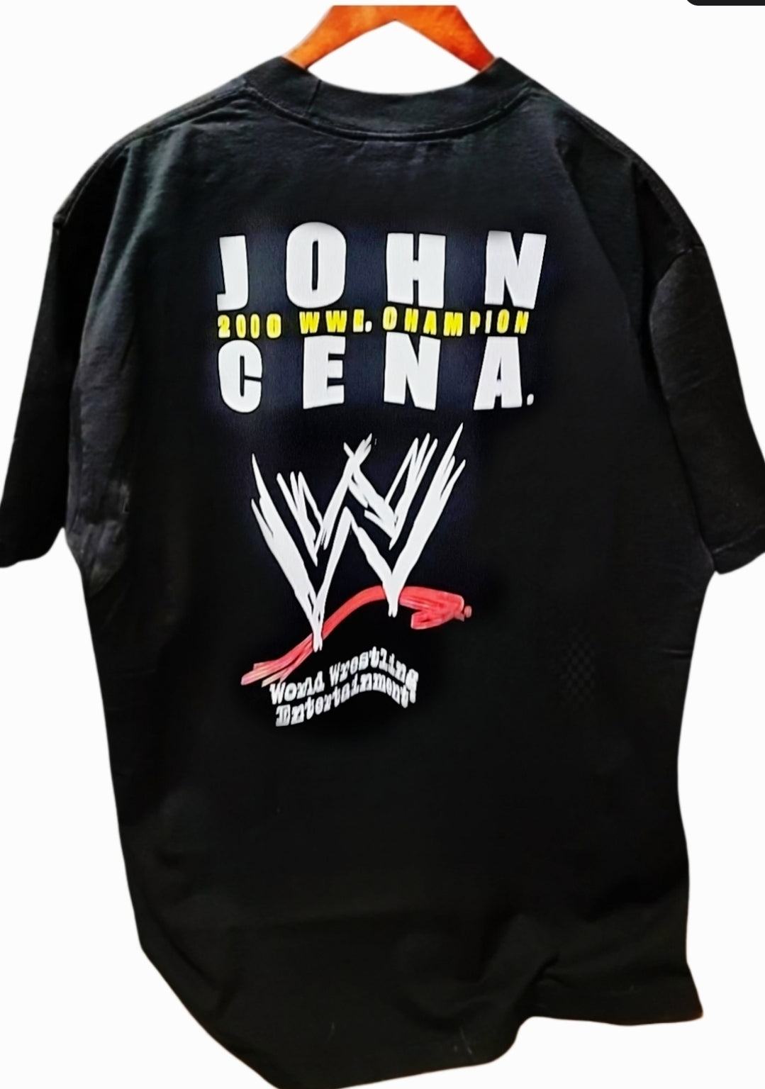 JOHN CENA MODERN 2006 WWE CHAMP T SHIRT ON SHAKA HEAVY GARMET DYED