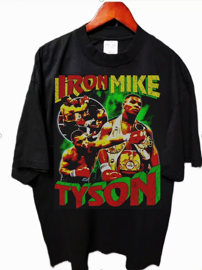 MIKE TYSON ON SHAKA HEAVYWEIGHT GARMET DYED T SHIRT " MODERN