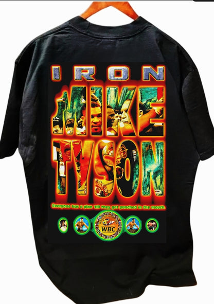 MIKE TYSON ON SHAKA HEAVYWEIGHT GARMET DYED T SHIRT " MODERN