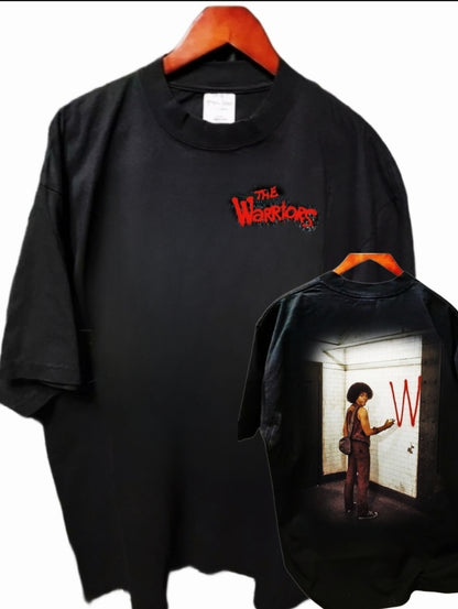 REMBRANDT FROM THE WARRIORS TAGGING WALL ON SHAKA SUPERMAX HEAVYWEIGHT GARMET DYED T SHIRT