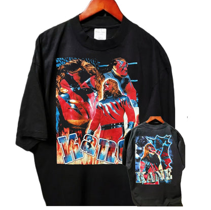 KANE IN SHAKA HEAVYWEIGHT GARMET DYED T SHIRT " MODERN WRESTLING