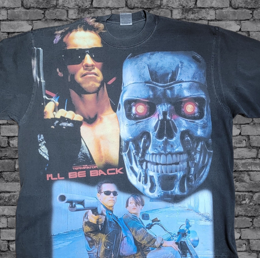 TERMINATOR AOP ON SHAKA HEAVYWEIGHT GARMET DYED T SHIRT