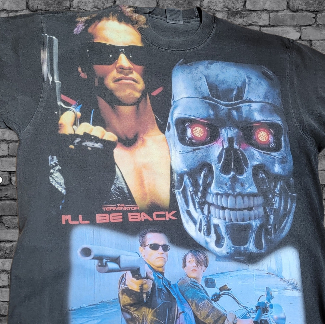 TERMINATOR AOP ON SHAKA HEAVYWEIGHT GARMET DYED T SHIRT