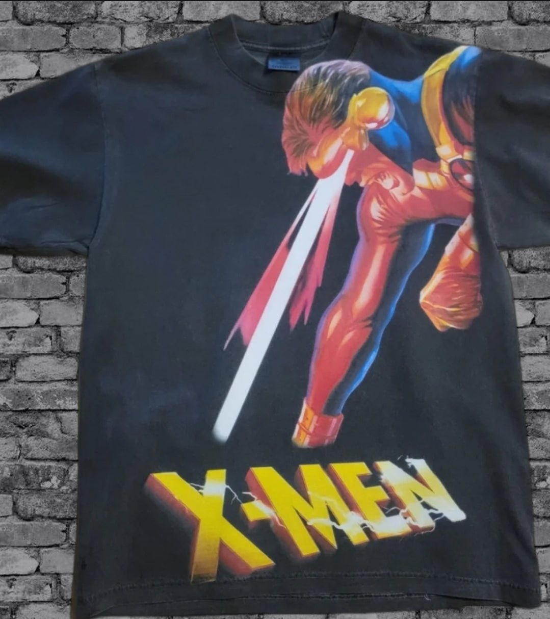 CYCLOPS X MEN ON SHAKA HEAVYWEIGHT GARMET DYED T SHIRT