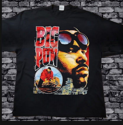 BIG PUN STILL NOT A PLAYER ON SHAKA HEAVYWEIGHT GARMET DYED T SHIRT " MODERN