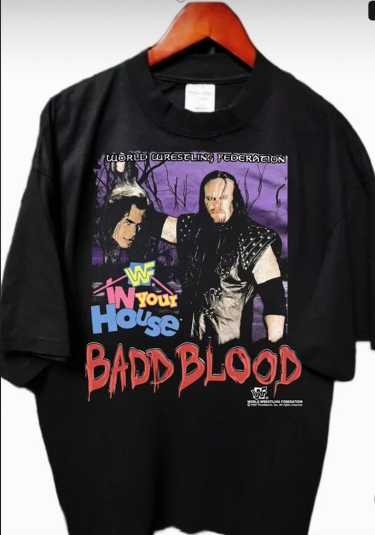 WWF IN YOUR HOUSE MICHAELS vs Undertaker  BAD BLOOD ON SHAKA HEAVY WRESTLING