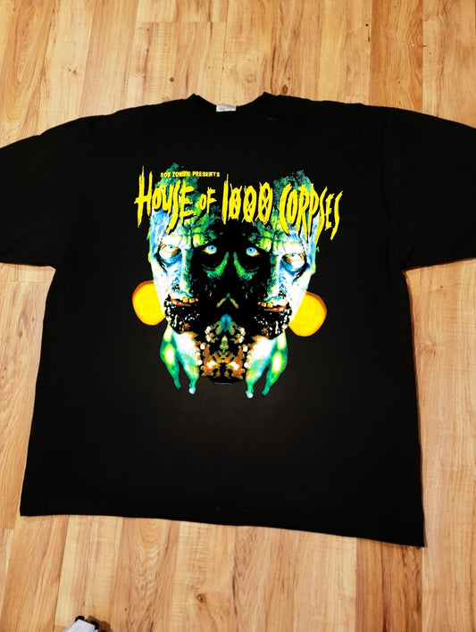 HOUSE OF 1000 CORPSES ON SHAKA HEAVYWEIGHT GARMET DYED T SHIRT