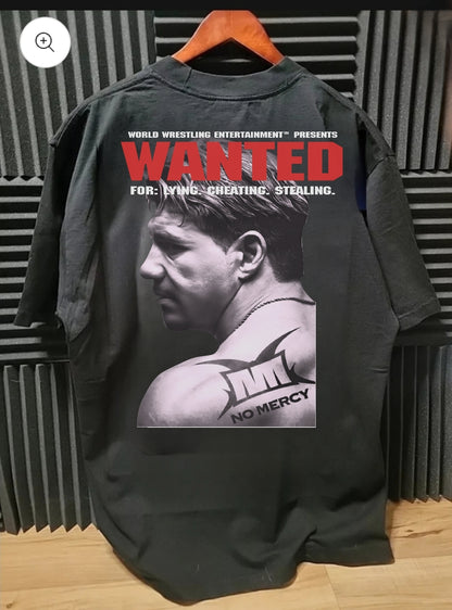 WANTED LICENCE TO STEEL EDDIE GUERRERO LATINO HEAT ON SHAKA HEAVY GARMET DYED T SHIRT "WRESTLING