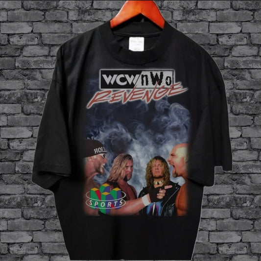 WCW NINTENDO ON SHAKA HEAVYWEIGHT GARMET DYED T SHIRT