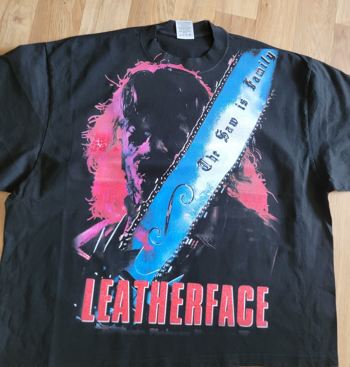 TEXAS CHAINSAW LEATHERFACE ON SHAKA HEAVYWEIGHT GARMET DYED