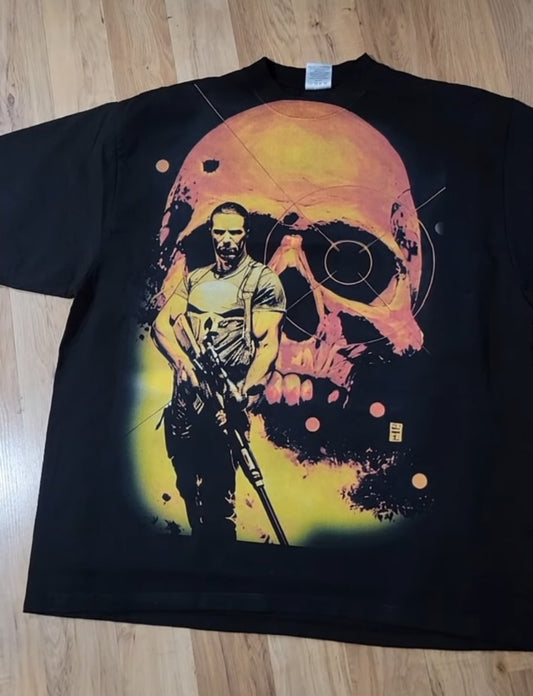 PUNISHER ON SHAKA HEAVYWEIGHT GARMET DYED T