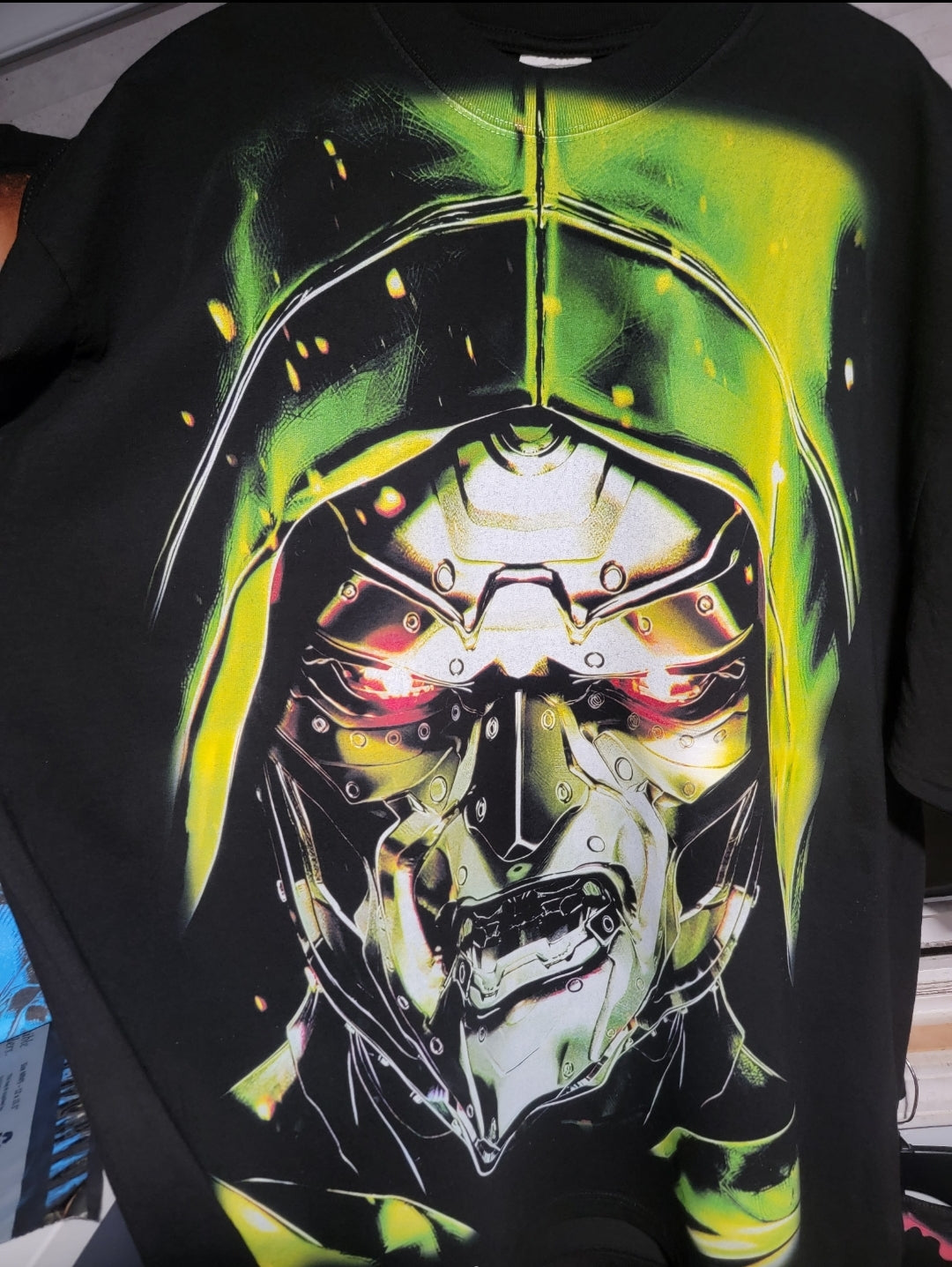 DR DOOM BIG PRINT ON SHAKA HEAVY GARMET DYED