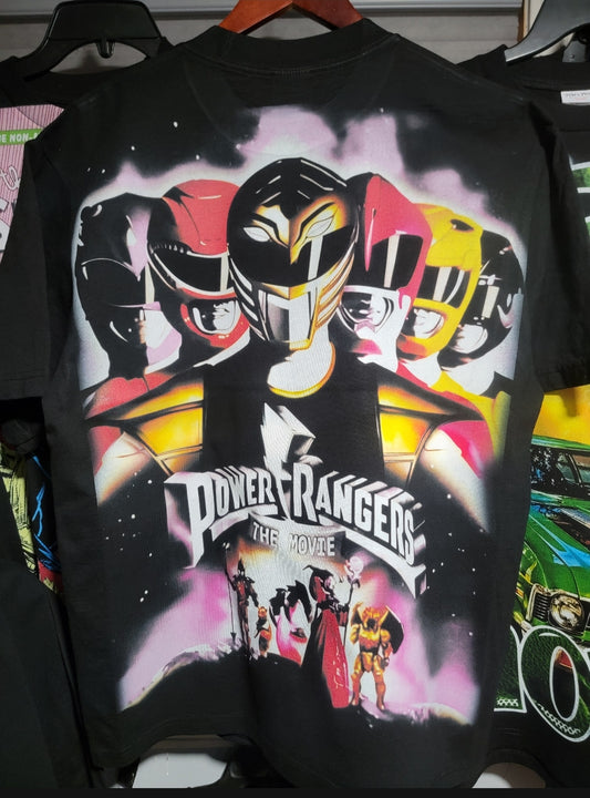 SZ 4XL POWER RANGERS FRONT BACK JUMBO PRINT