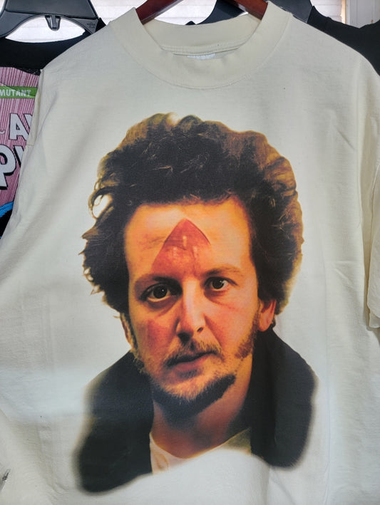 BIG FACE "MARV" HOME ALONE ON SHAKA HEAVYWEIGHT GARMET DYED T SHIRT