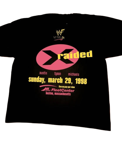 WRESTLEMANIA 14 ON SHAKA HEAVYWEIGHT GARMET DYED T SHIRT WRESTLING
