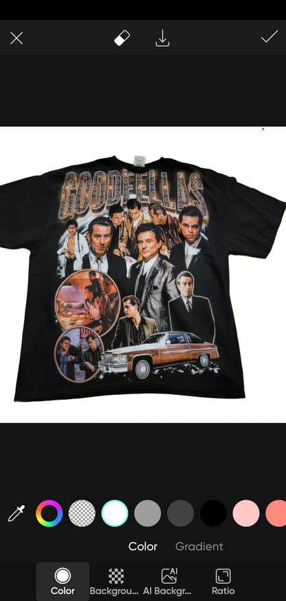GOODFELLAS ON SHAKA HEAVYWEIGHT GARMET DYED T SHIRT "MOVIE"